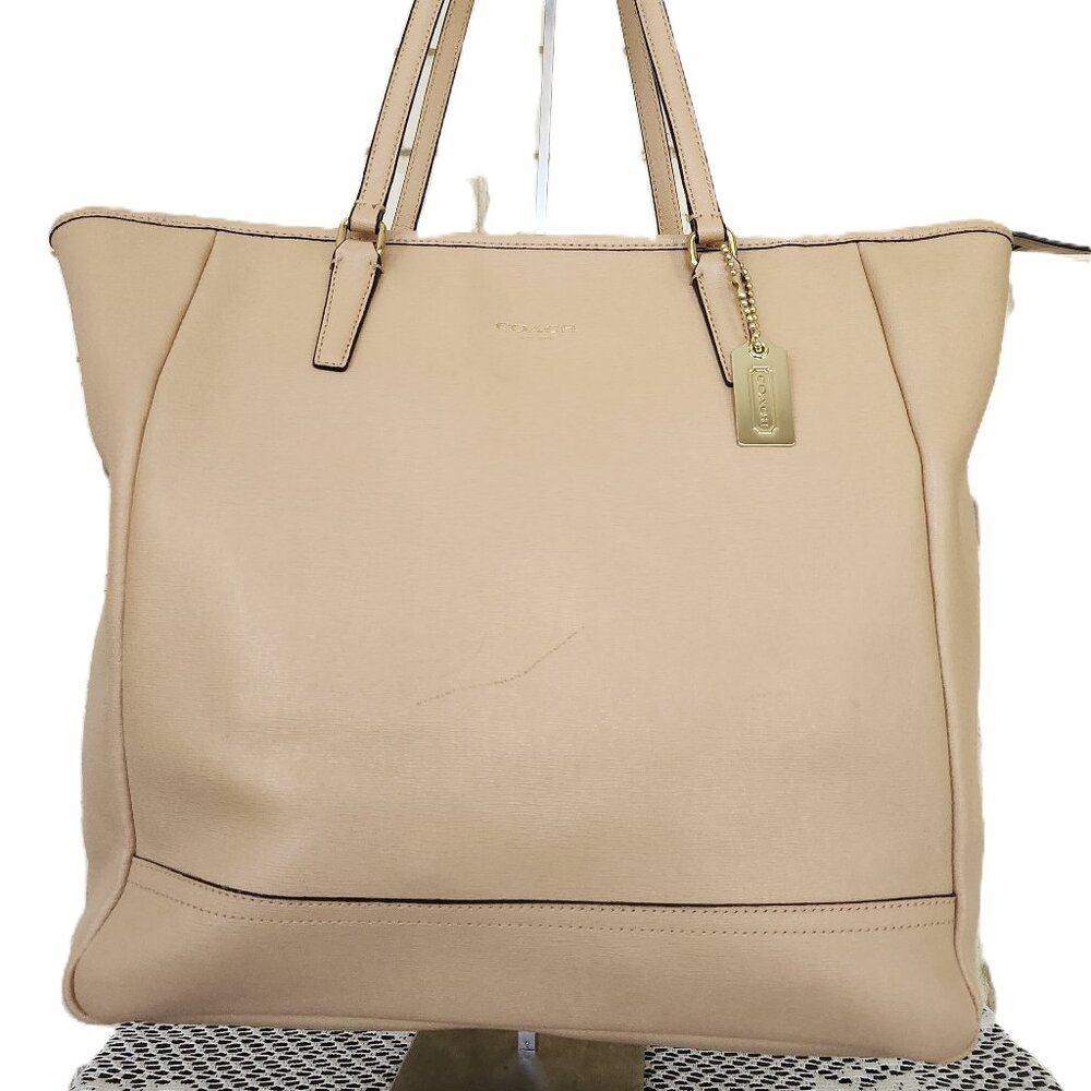 Coach City North South Leather Tote Bag Purse